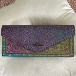 Coach limited edition holographic wallet